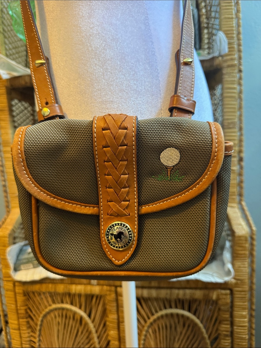Weaver West Specialty Cross Body mini Bag  Special Details with Horsehair Charm
